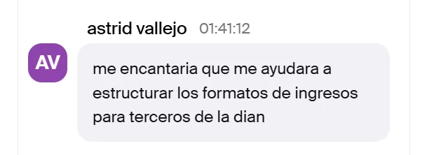 Mensaje de Mary Parra