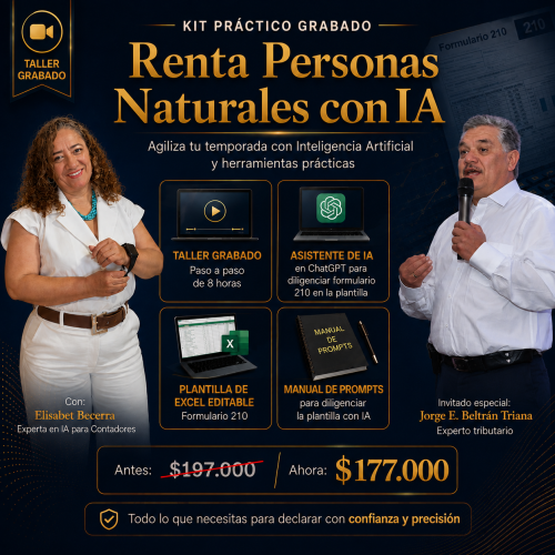 Kit declaración de rentas personas naturales 2026 (año gravable 2025)