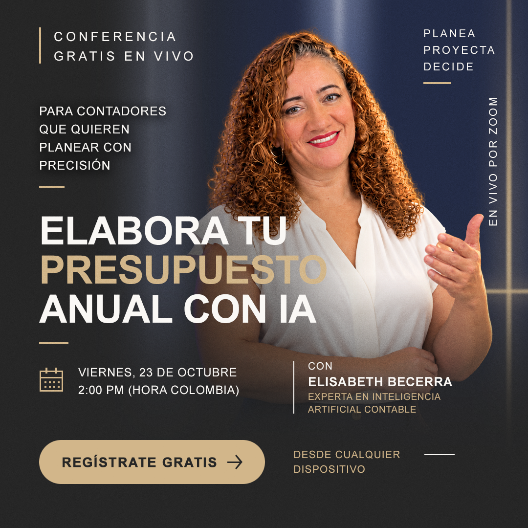 Elabora tu presupuesto anual con IA - Viernes 23 de octubre, 2:00 p.m.